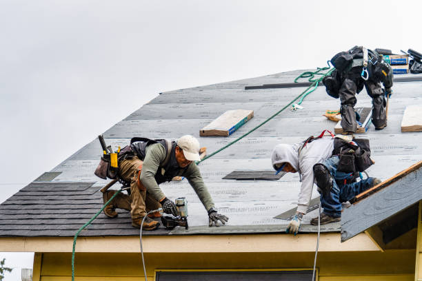 Professional Gutter Installation technician working in Wagram, NC